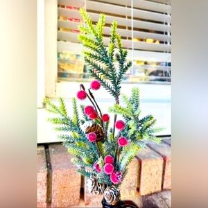 *Mountain Pine With Berries Spray, 18”